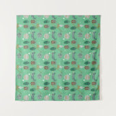 Cooles Blumenmuster Wandteppich (Vorderseite (Horizontal))