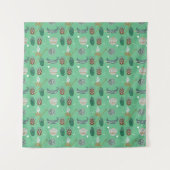 Cooles Blumenmuster Wandteppich (Vorderseite)
