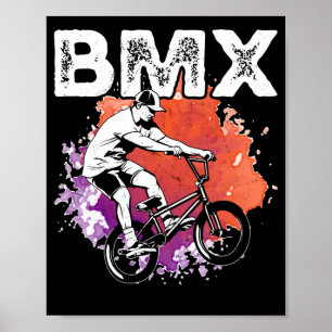 Cooles BMX Bike Boys Fahrrad Poster