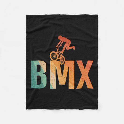 Cooles BMX-Design für Damen und Herren - BMBx für  Fleecedecke (Vorderseite)