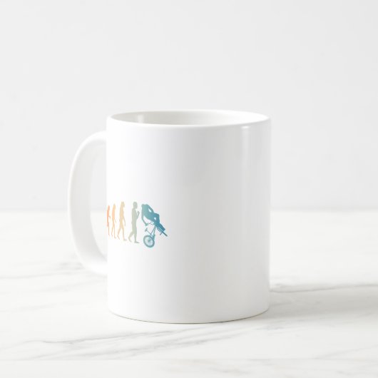 Cooles BMX-Design für Damen und Herren - BMBx für Kaffeetasse (Vorderseite Links)