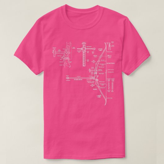 Cooles Bogendesign-Blueprint T-Shirt (Design vorne)