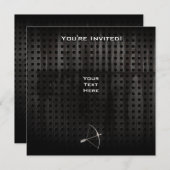 Cooles Bogenschießen Einladung (Vorne/Hinten)