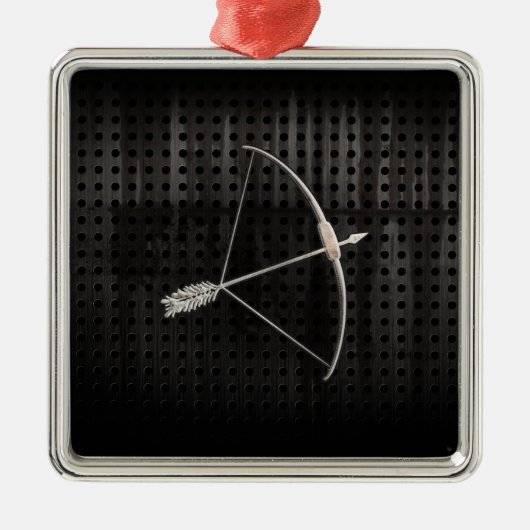 Cooles Bogenschießen Ornament Aus Metall (Vorne)