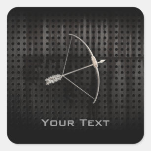 Cooles Bogenschießen Quadratischer Aufkleber