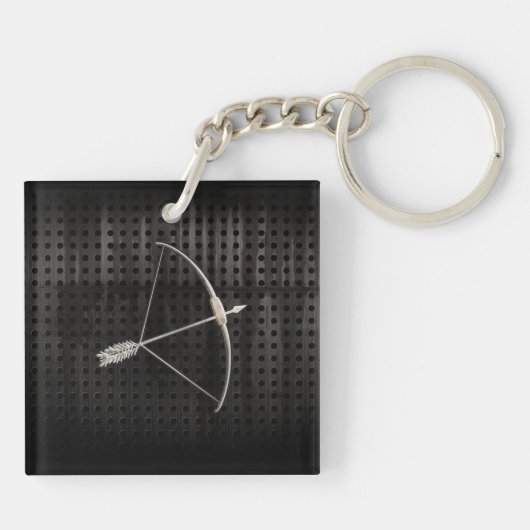 Cooles Bogenschießen Schlüsselanhänger (Rückseite)