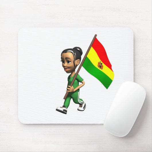 Cooles Bolivien Mousepad (Mit Mouse)