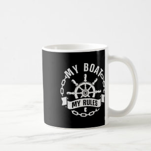 Cooles Boot Kapitän Design Für Männer Frauen Boot Kaffeetasse