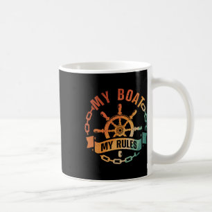 Cooles Bootskapitän-Design für Männer Frauen Boots Kaffeetasse