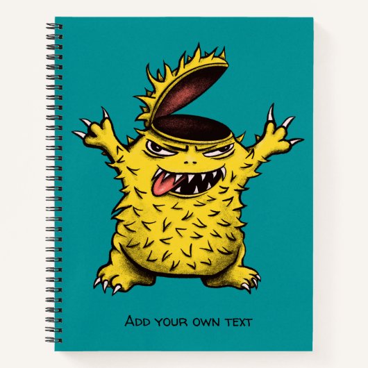 Cooles böses Monster Notizblock (Vorderseite)