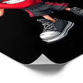 Cooles Boxerherz Boxen Männer Jungen Kinder Friede Poster (Ecke)