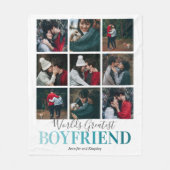 Cooles Boyfriend-Geschenk | WELTBESTES FOTO Fleecedecke (Vorderseite)