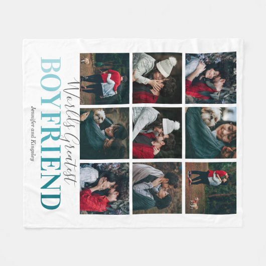 Cooles Boyfriend-Geschenk | WELTBESTES FOTO Fleecedecke (Vorderseite (Horizontal))
