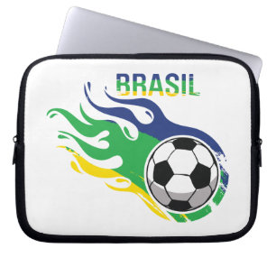 Cooles Brasilien Futebol Laptopschutzhülle