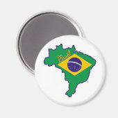 Cooles Brasilien Magnet (Vorderseite/Rückseite)