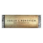 Cooles Bronzeplaketten-graues konkretes Namenschild (Vorderseite)