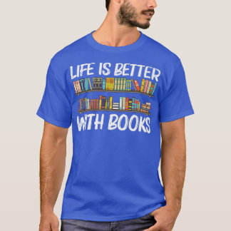 Cooles Buchdesign für Männer Buchwürmer Lesen T-Shirt