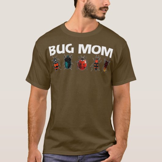 Cooles Bug-Geschenk für Mama Mutter Bug Hunter Tie T-Shirt (Vorderseite)