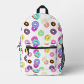 Cooles, buntes Donuts-Muster weiß Bedruckter Rucksack (Vorderseite)