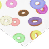 Cooles, buntes Donuts-Muster weiß Tischdecke (Schrägansicht)