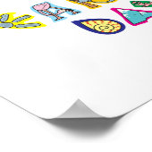 Cooles buntes Earth Day Custom Poster (Ecke)