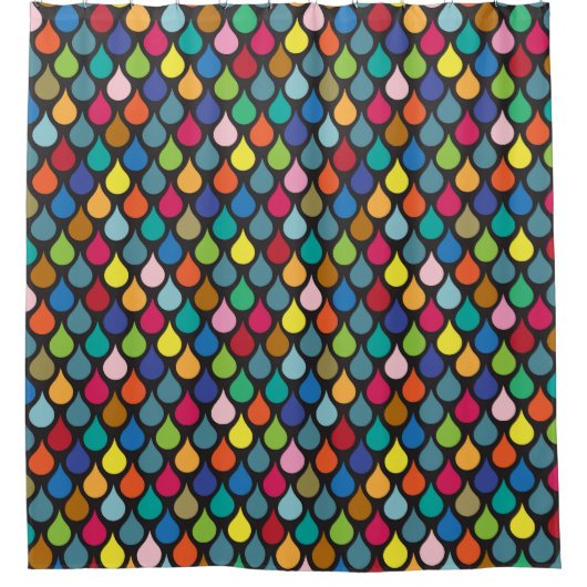 Cooles buntes Tierskala-Muster Duschvorhang (Vorderseite)