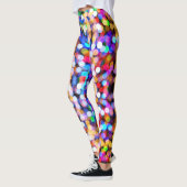 Cooles buntes Trendy mutiges Confetti Bokeh Leggings (Links)