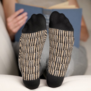 Cooles Burnt Tree Barke Texturmuster Socken