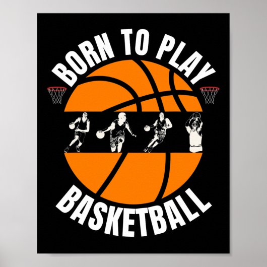 Cooles Bysketbydesign Bysketbyll Players Fans Bys Poster (Vorne)