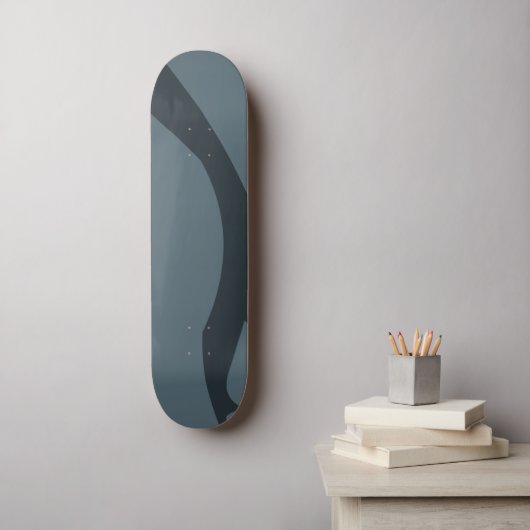 Cooles Cadet Marble Blue Gray Skateboard (Wandkunst)