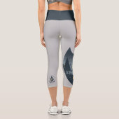 Cooles Camping Camper Feuer im Val Piora Capri Leggings (Rückseite)