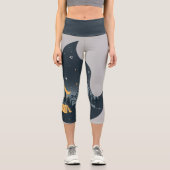 Cooles Camping Camper Feuer im Val Piora Capri Leggings (Vorderseite)