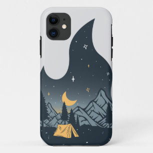 Cooles Camping Camper Feuer im Val Piora Case-Mate iPhone Hülle