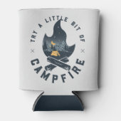 Cooles Camping Camper Feuer im Val Piora Dosenkühler (Vorderseite)