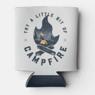 Cooles Camping Camper Feuer im Val Piora Dosenkühler