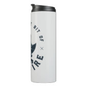 Cooles Camping Camper Feuer im Val Piora Thermosbecher (Nach rechts gedreht)