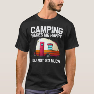 Cooles Camping Für Männer Frauen Camper Wandern La T-Shirt