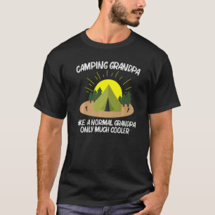 Cooles Camping Kunst für Großvater Unterkunft T-Shirt