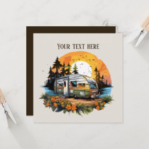 Cooles Camping liebt Party Einladung