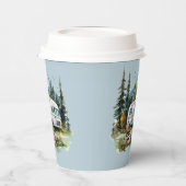 Cooles Camping liebt Party Pappbecher (Links)