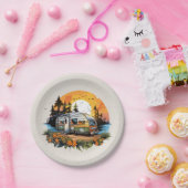 Cooles Camping liebt Party Pappteller (Party)