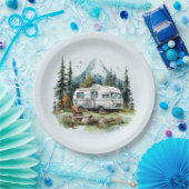 Cooles Camping liebt Party Pappteller (Party)