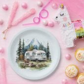 Cooles Camping liebt Party Pappteller (Party)