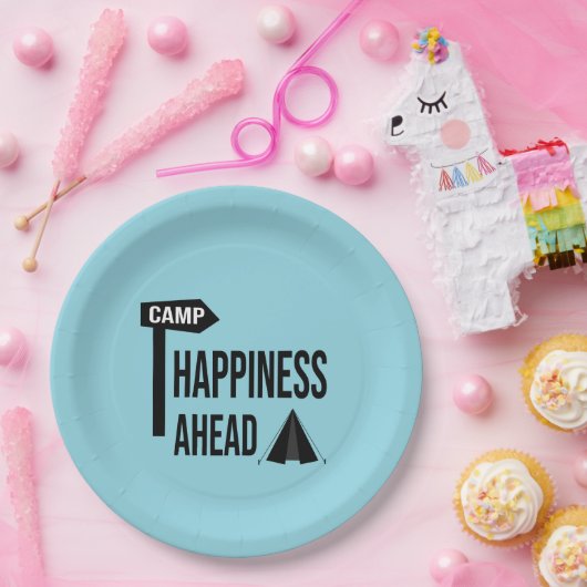 Cooles Camping Pappteller (Party)