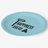 Cooles Camping Pappteller (Schrägansicht)