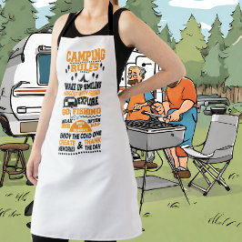 cooles Camping regiert Wortart Schürze