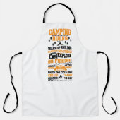 cooles Camping regiert Wortart Schürze (Vorderseite)