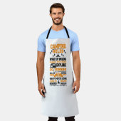 cooles Camping regiert Wortart Schürze (Getragen)