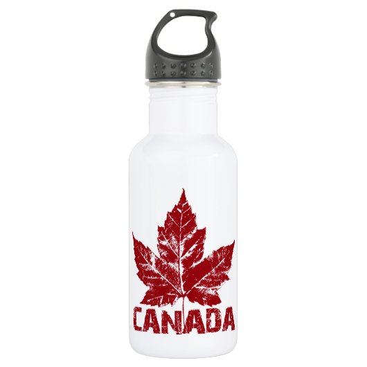 Cooles Canada Retro Maple Leaf Souvenir Trinkflasche (Vorderseite)