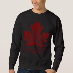 Cooles Canada Sweatshirt Retro Maple Leaf Souvenir